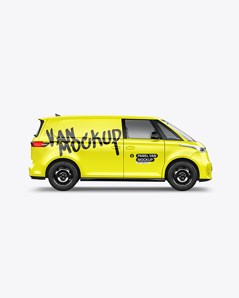 Electric Panel Van Mockup - Side View