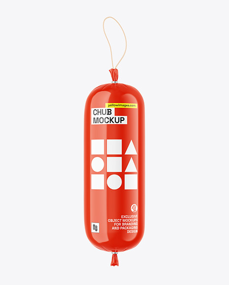 Glossy Chub Packaging Mockup