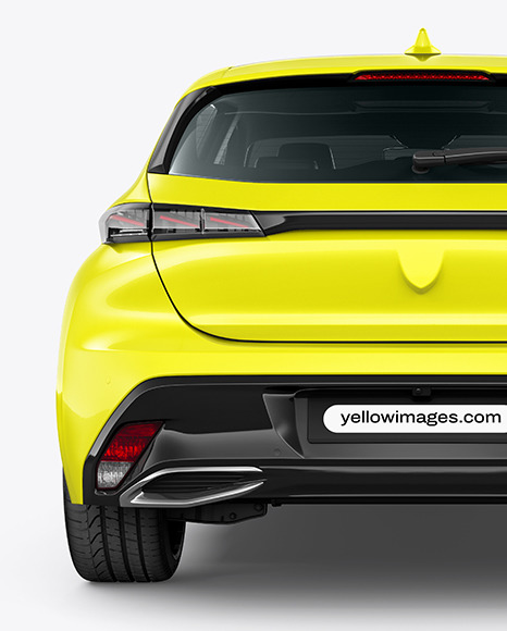 Station Wagon Mockup - Back View