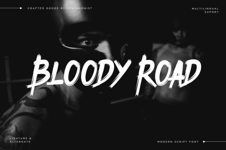 Bloody Road | Brush Display