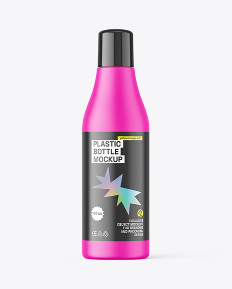 Matte Plastic Bottle Mockup