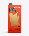 Juice Carton Package Mockup