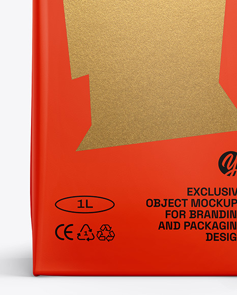 Juice Carton Package Mockup