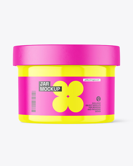Glossy Jar Mockup