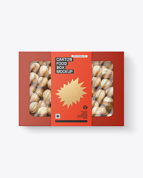 Carton Food Box Mockup