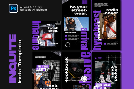 Inquite Hypebeast Instagram Template