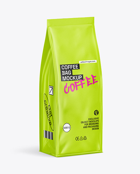 Matte Coffee Bag Mockup