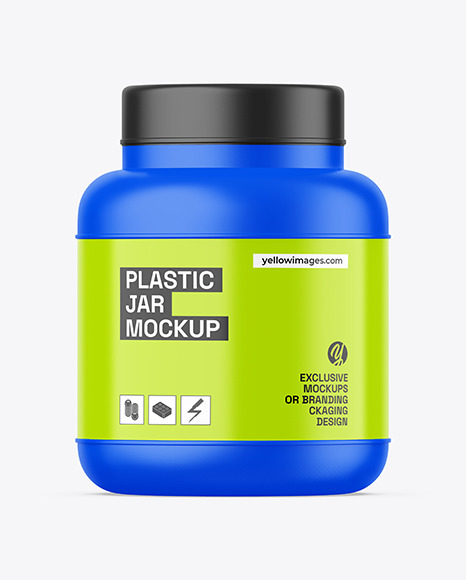 Matte Plastic Jar Mockup