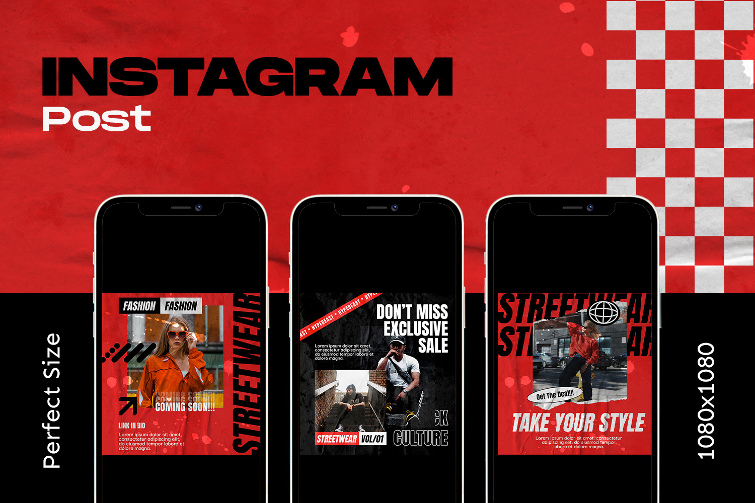 Resint Hypebeast Instagram Template On Yellow Images Creative Store