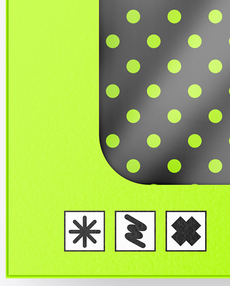 Empty Paper Box w/ Hang Tab Mockup
