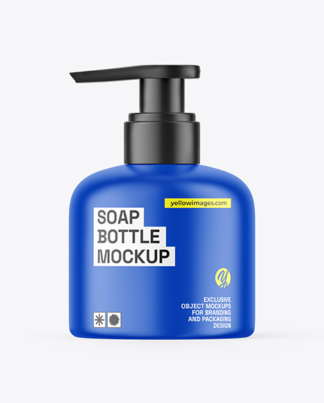 Matte Liquid Soap Bottle Mockup