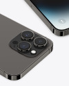 Two iPhone 14 Pro Max Space Black Mockup