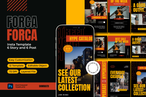 Forca Hypebeast Instagram Template