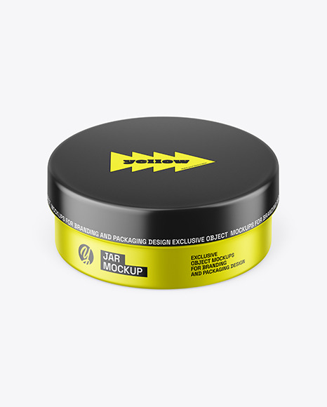 Matte Metallic Cream Jar Mockup