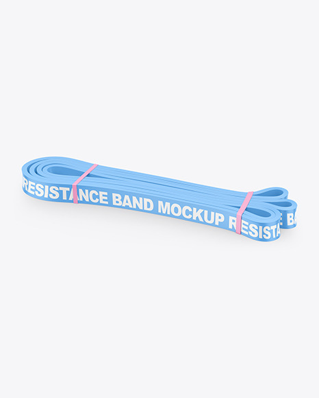 Matte Resistance Band Mockup