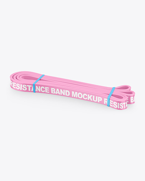 Glossy Resistance Band Mockup