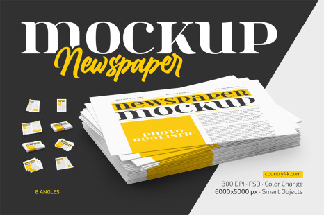 Newspaper Mockup Set