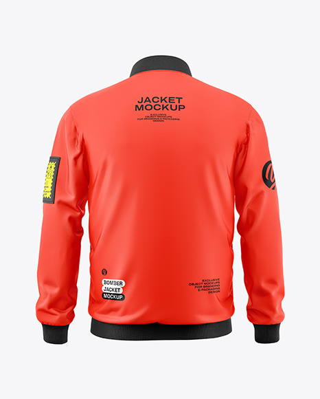 Men's Bomber Jacket Mockup - Back View