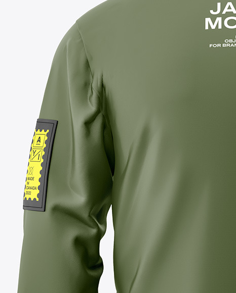Men's Bomber Jacket Mockup - Back View