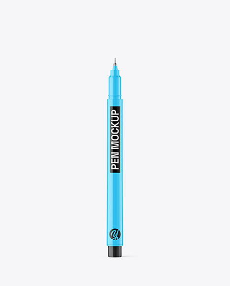 Glossy Pen Mockup