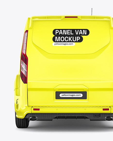 Panel Van Mockup - Back View