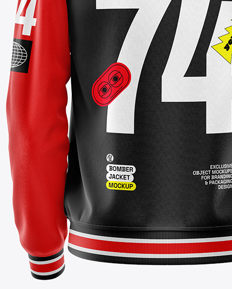 Varsity Bomber Jacket Mockup