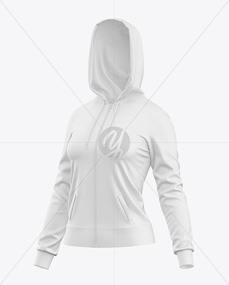 Women’s Full-Zip Hoodie Mockup