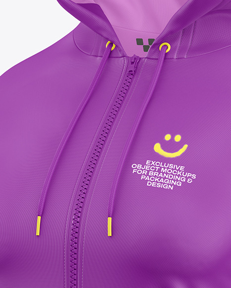 Women’s Full-Zip Hoodie Mockup