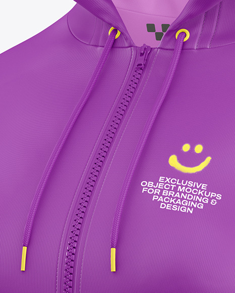 Women’s Full-Zip Hoodie Mockup