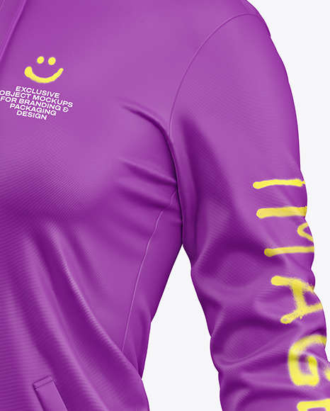 Women’s Full-Zip Hoodie Mockup