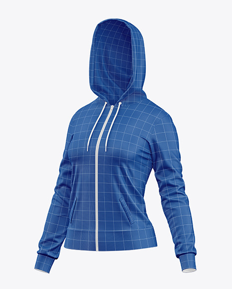 Women’s Full-Zip Hoodie Mockup