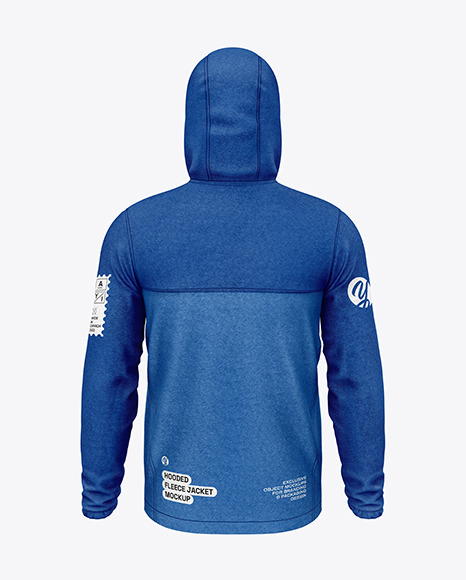 Hooded Fleece Jacket Mockup