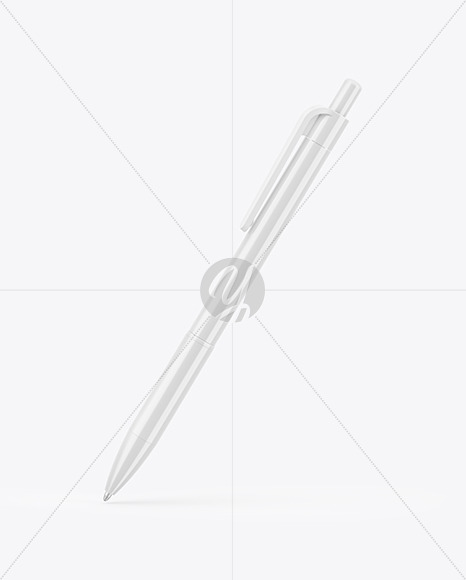 Glossy Mechanical Pen Mockup