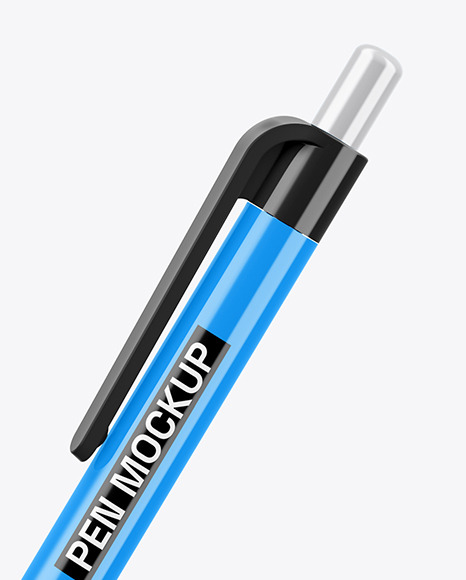 Glossy Mechanical Pen Mockup
