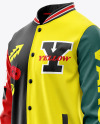 Varsity Bomber Jacket Mockup