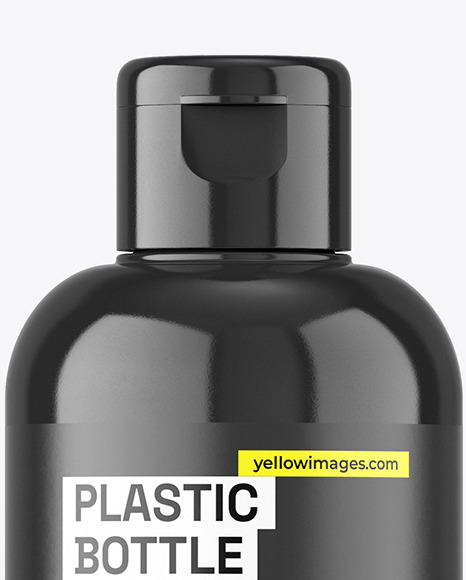 Glossy Plastic Bottle Mockup