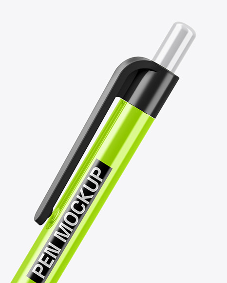Metallic Mechanical Pen Mockup
