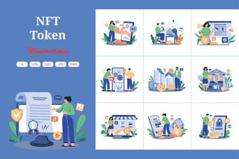 M646_NFT Token Illustration Pack
