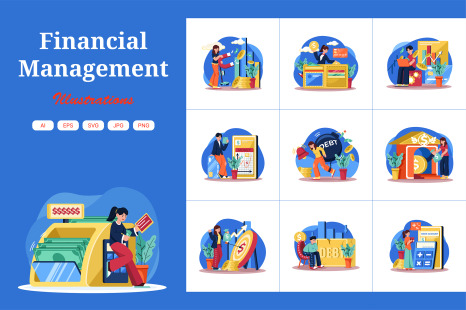 M704_Financial Illustration Pack