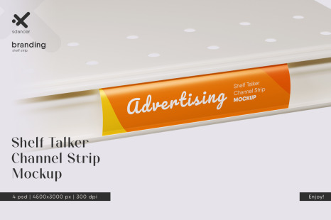 Shelf Talker Channel Strip Mockup