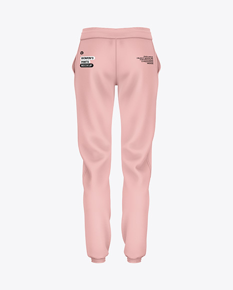 Women&#039;s Sport Pants Mockup - Back View
