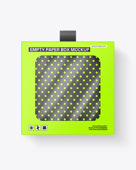 Empty Packaging Box Mockup