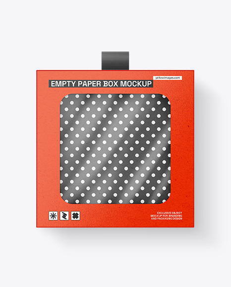 Kraft Empty Packaging Box Mockup