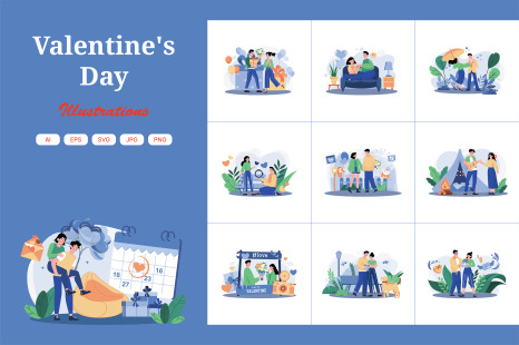 M660_Valentine&#039;s Day Illustration Pack