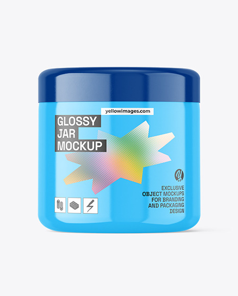 Glossy Jar Mockup
