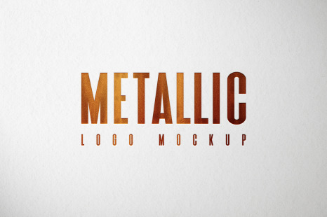 Metallic Foil Logo Mockup