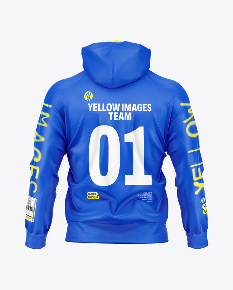 Full-Zip Hoodie Raglan Mockup