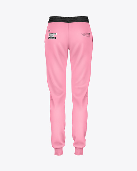 Women&#039;s Sport Pants Mockup - Back View