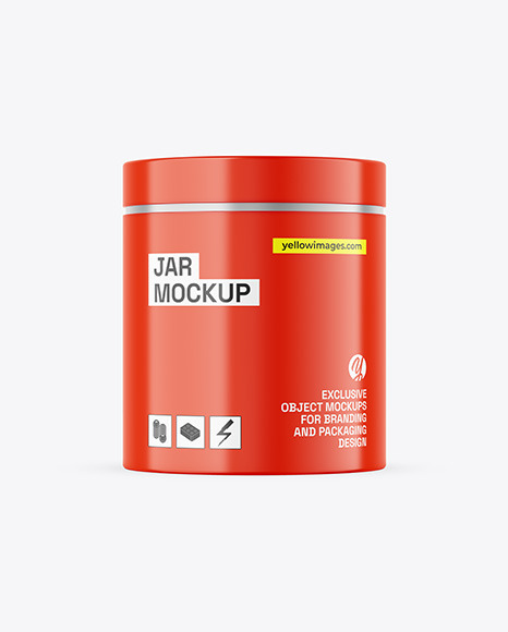 Glossy Jar Mockup