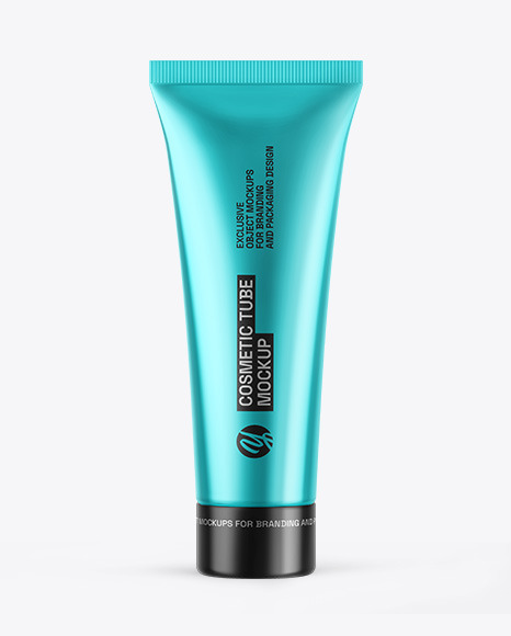 Metallic Cosmetic Tube Mockup